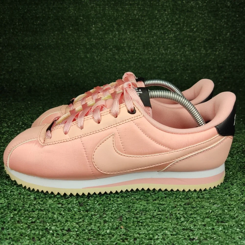 Nike Shoes Kids 5.5Y Pink Cortez‎ Basic SL GS AV3519-600 Satin Low Top Sneakers